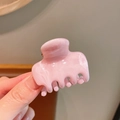Pinza para el cabello de acrílico rosa jaspeado con acabado brillante elegante - Rosa Jaspeado