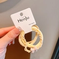 Set of high-elastic yellow hair bands featuring a purple bow on a display card - Yellow Bowknot