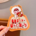 Press-on nails for girls with Chinese New Year red lion and lantern festive patterns - Lantern
