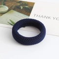 Coletero azul oscuro de alta elasticidad con textura de punto grueso para mujer - Azul marino