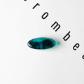 Minimalist transparent ink-green resin hair clip with marble texture and oval design - Oval-Green