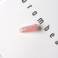 Rectangle pink translucent resin hair clip with elegant marble texture for women - Square - Pink