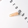 Minimalist beige marble acetate hair clip with vintage trapezoid design for women - Square Beige