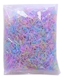 Bulk pack of colorful elastic hair bands in assorted macaron colors for kids and girls - Transparent OPP Bag Packaging / Pack of 1000 / Jelly Color
