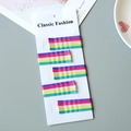 Juego de cinco horquillas mate macaron en color púrpura, rosa, amarillo y verde menta - Azul Púrpura Ondulado