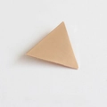 Fermaglio per capelli a triangolo in metallo oro rosa con raffinata finitura spazzolata - Triangolo Oro Rosa