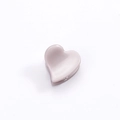 Pince à cheveux minimaliste en forme de cœur en acétate violet morandi doux - Rose racine de lotus