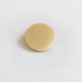 Fermaglio per capelli tondo minimalista in metallo dorato spazzolato con finitura opaca - Rotondo Oro