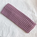 Fascia in maglia a coste viola retrò per donna in morbido stile elastico autunnale - Viola