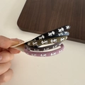 5-piece elastic braided hair ties set with cute cartoon dog prints in five colors - Style 4