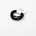 Black high-elastic hair bands with cute yellow stars and blue moon patterns on card - Style 13