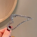 Elegante zilveren metalen hart haarklem met gehamerde afwerking voor dames - 16-Zilveren Hart Clip
