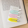 Set of 4 glitter resin seamless hair clips in pastel pink, yellow, green and clear - Mixed Color Glitter