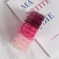 Pink and purple gradient spiral hair ties set in a transparent storage box for women - Red Gradient