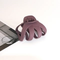 Large matte purple octopus hair claw clip for women with non-slip strong grip design - Large / Pink