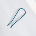 Forcina per capelli minimalista a U in metallo blu ciano per acconciature eleganti - Verde petrolio
