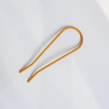 Minimalist ginger yellow U-shaped hair pin with a smooth matte finish for buns - Ginger Yellow