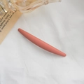 Pince à cheveux longue et minimaliste en rose corail mat pour femmes élégantes - Rose Orangé