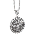 Collana vintage con ciondolo Albero della Vita e nodi celtici su catena a maglia - Solo Ciondolo (Senza Catena)
