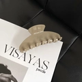 Morandi khaki acetate hair claw clip with large grip for elegant hair styling - Light Coffee