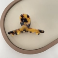 Klassische Haarspange aus Acetat mit Schildpattmuster für elegante Frisuren - Dunkel Schildpatt