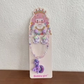 Parure bijoux fille avec collier perles licorne violette et boucles d'oreilles étoile - 14-poney Violet