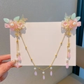 Set de barrettes à fleurs chinoises traditionnelles avec papillons pour filles - Songtao-Floral de Couleur Mixte