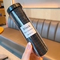 Set di elastici per capelli neri ad alta elasticità in contenitore cilindrico trasparente - Nero