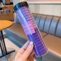 Elastici per capelli viola ondulati ad alta elasticità per bambine in tubo trasparente - Viola