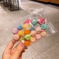 Set de gomas de pelo con pompones coloridos en bolsa transparente para niñas - Colores Mohair