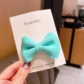 Lindo lazo para el cabello verde menta para niñas en tarjeta de exhibición original - Verde Menta