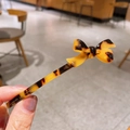 Elegante pinza para el pelo de acetato de carey con lazo para peinados de mujer - Carey Oscuro