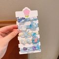 Coffret d'élastiques cheveux enfant thème océan avec dauphin bleu et étoile de mer - Style Étoile de Mer Bleue