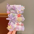 Sweet purple mermaid sequin hair clip set with ocean themes for little girls - Jellyfish And Octopus / Purple