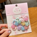 Elastici per capelli a stella glitterata per ragazze in vari colori gelatina vivaci - 13-Elastico Stella