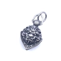 Pendentif bête kylin punk en acier titane avec finition argentée vieillie rétro - Pendentif Seul (Sans Chaîne) (Petit)