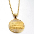 Gold plated hip hop necklace featuring The Last Supper medallion with CZ crystals - The Last Supper Pendant Only (Without Chain)