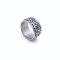 Retro hip-hop men's titanium steel ring featuring vintage vine pattern engraving - US 7 / Eternal Vine