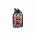 Collar de acero de titanio de estilo étnico con colgante de la diosa Zaji Lamu pintado - Zha Ji La Mu / Solo Colgante (Sin Cadena)