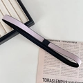 Fascia elastica per yoga bicolore lavanda e nera con cuciture rinforzate e stile sportivo - Rosa antico