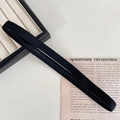 Fascia sportiva elastica nera antiscivolo per yoga e corsa in tessuto elasticizzato - Nero