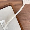 Handmade French acetate hair stick with cream marble texture in an elegant curved design - 5-Mermaid White