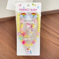 Set di gioielli fatti a mano con unicorno e arcobaleno e collana gialla per bambine - Unicorno Giallo - Collana E Bracciale E Orecchini A Clip