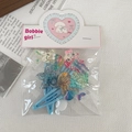 Glitzerndes 5-teiliges Haarclip-Set für Mädchen mit Meeres- und Tiermotiven in Bonbonfarben - Meerjungfrau Prinzessin (2) / 5er Pack