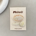 Set of two yellow fabric hair clips with elegant white lace embroidery on display card - Yellow Hair Clip