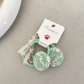 Lot de chouchous vert menthe pour filles avec broderie en dentelle et jolis nœuds - Chouchou Vert