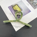 Große 14 cm Haarklammer aus marmoriertem Acetat in Hellgrün für elegante Frisuren - 14# Wild Green (Approx 14cm)