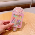 Pink ice cream shaped DIY bead storage box with colorful craft beads for kids necklaces - Ice Cream Style (10#)