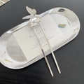 Eleganter silberner Schmetterlings Haarnadel aus Metall für minimalistisches Haarstyling - Silberner Schmetterling-Stil (3-银色蝴蝶)
