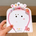 Roze kralen hoofdband voor meisjes met zoete lolly hanger en kleurrijke ronde kralen - Lolly Haarband (36)